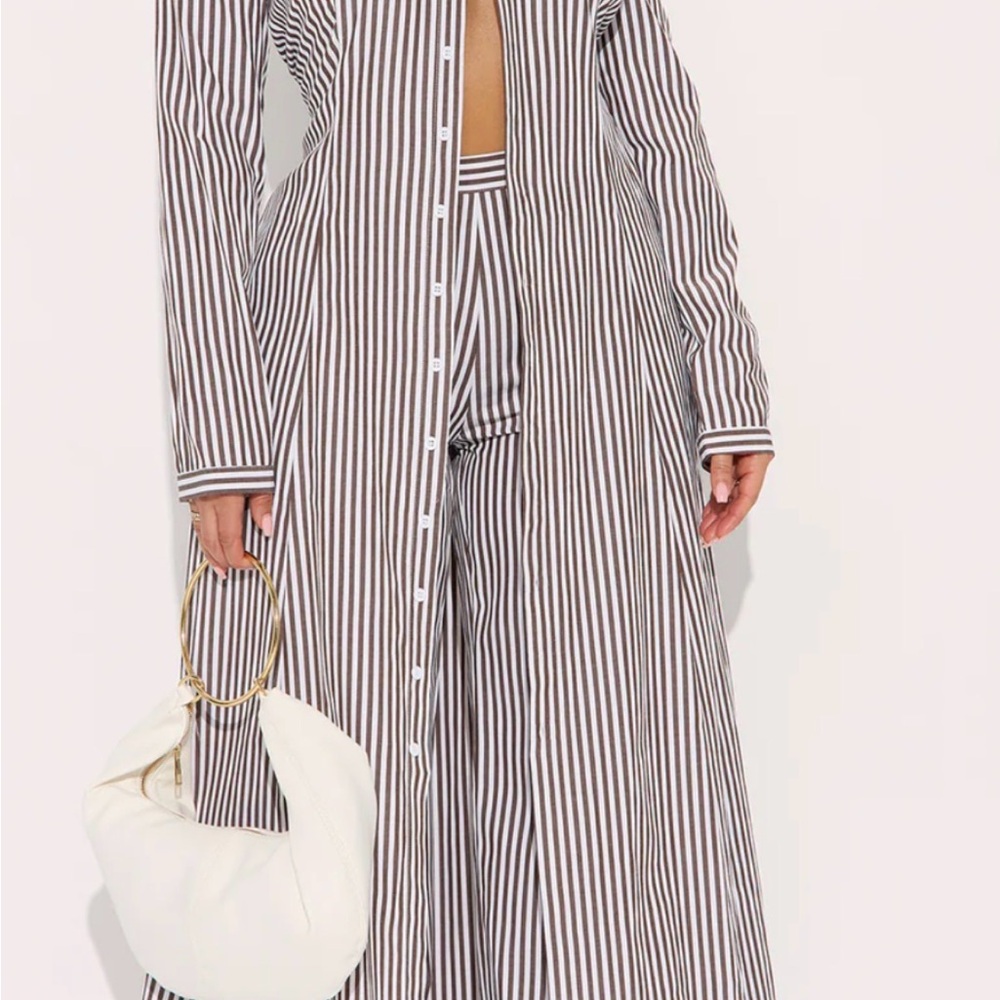 Striped Black and White Jumpsuit